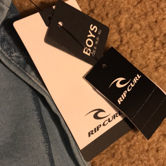 Rip curl kids shirt sleeve button down shirt Sz 12 new - Picture 3 of 3